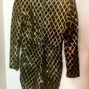 Sequined Shorts Romper - Never Worn